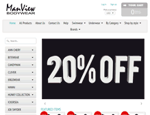 Tablet Screenshot of manviewbodywear.com